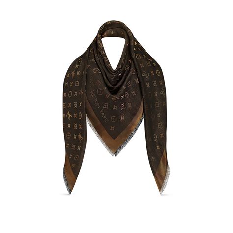 chale louis vuitton noir|Monogram Shine Shawl S00 .